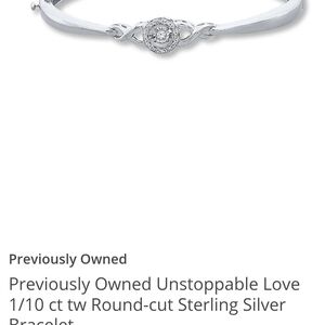 Kay Jewelers Silver Bracelet with Gemstone Centerpiece PRICE FIRM